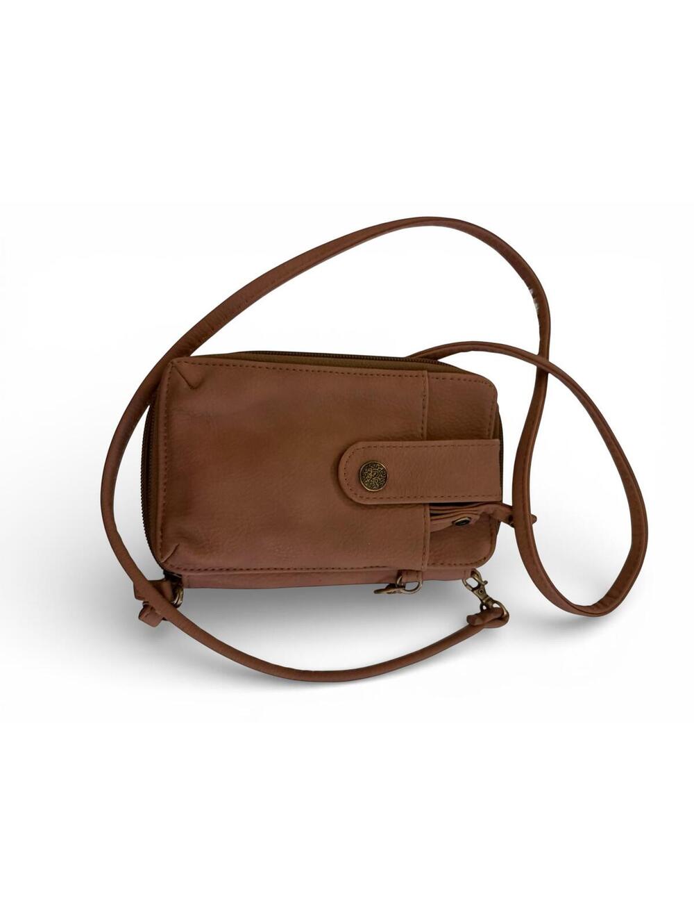 Brown Crossbody Wallet Purse